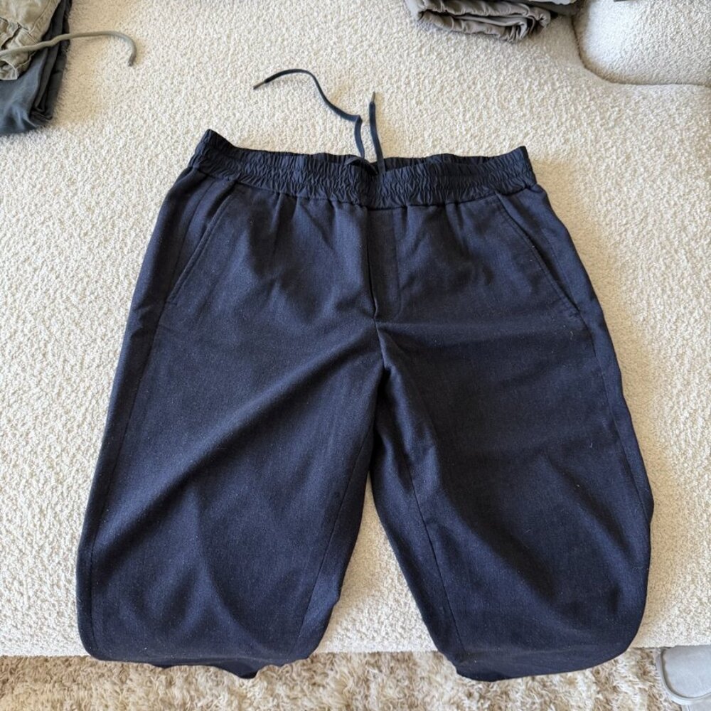 Vince Puffer Pants Size M Navy Blue Insulated